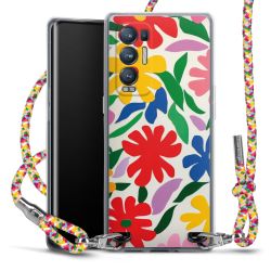 New Carry Case Transparent Stoff colourful/silber