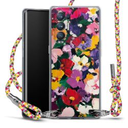 New Carry Case Transparent Stoff colourful/silber