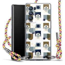 New Carry Case Transparent Stoff colourful/silber