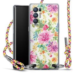 New Carry Case Transparent Stoff colourful/silber