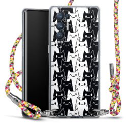 New Carry Case Transparent Stoff colourful/silber