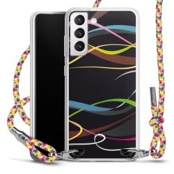 New Carry Case Transparent Stoff colourful/silber