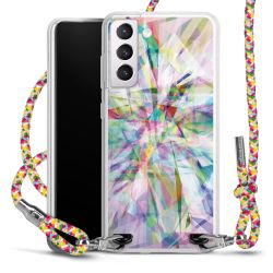 New Carry Case Transparent Stoff colourful/silber