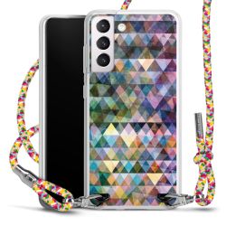 New Carry Case Transparent Stoff colourful/silber