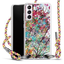 New Carry Case Transparent Stoff colourful/silber