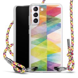 New Carry Case Transparent Stoff colourful/silber