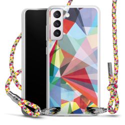 New Carry Case Transparent Stoff colourful/silber