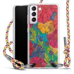 New Carry Case Transparent Stoff colourful/silber