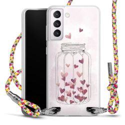 New Carry Case Transparent Stoff colourful/silber