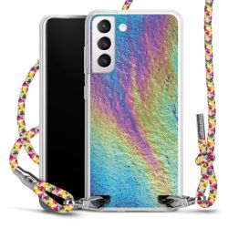 New Carry Case Transparent Stoff colourful/silber