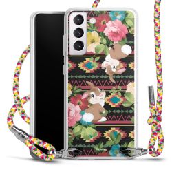 New Carry Case Transparent Stoff colourful/silber