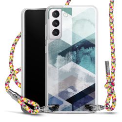 New Carry Case Transparent Stoff colourful/silber