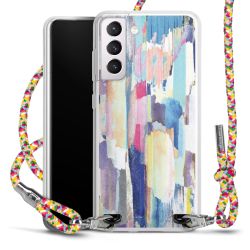 New Carry Case Transparent Stoff colourful/silber