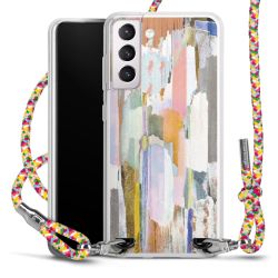 New Carry Case Transparent Stoff colourful/silber