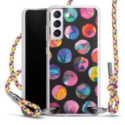 New Carry Case Transparent Stoff colourful/silber