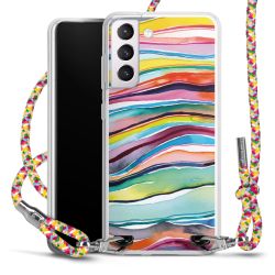 New Carry Case Transparent Stoff colourful/silber