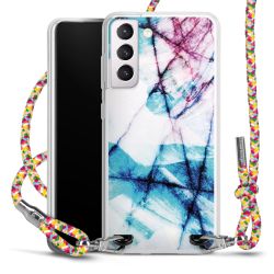 New Carry Case Transparent Stoff colourful/silber