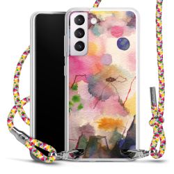 New Carry Case Transparent Stoff colourful/silber