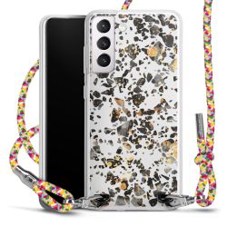 New Carry Case Transparent Stoff colourful/silber