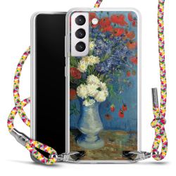 New Carry Case Transparent Stoff colourful/silber