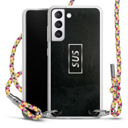 New Carry Case Transparent Stoff colourful/silber