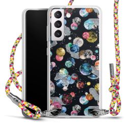 New Carry Case Transparent Stoff colourful/silber