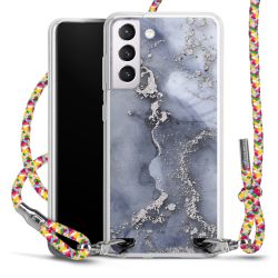 New Carry Case Transparent Stoff colourful/silber