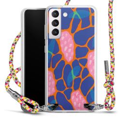 New Carry Case Transparent Stoff colourful/silber