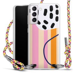 New Carry Case Transparent Stoff colourful/silber