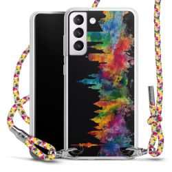 New Carry Case Transparent Stoff colourful/silber