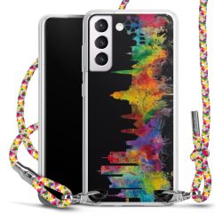 New Carry Case Transparent Stoff colourful/silber