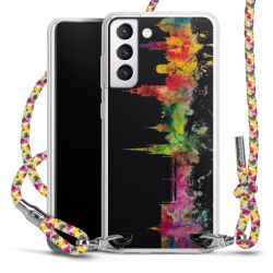 New Carry Case Transparent Stoff colourful/silber