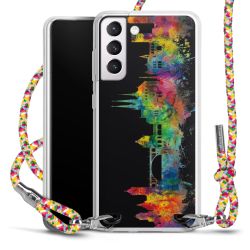 New Carry Case Transparent Stoff colourful/silber