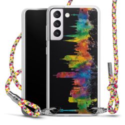 New Carry Case Transparent Stoff colourful/silber