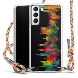 New Carry Case Transparent Stoff colourful/silber