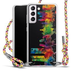 New Carry Case Transparent Stoff colourful/silber