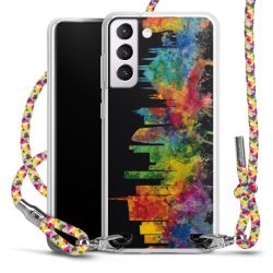 New Carry Case Transparent Stoff colourful/silber