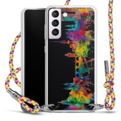 New Carry Case Transparent Stoff colourful/silber