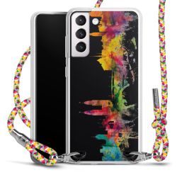 New Carry Case Transparent Stoff colourful/silber