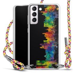 New Carry Case Transparent Stoff colourful/silber