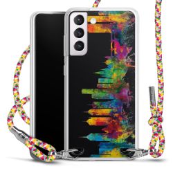 New Carry Case Transparent Stoff colourful/silber