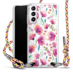 New Carry Case Transparent Stoff colourful/silber