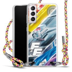 New Carry Case Transparent Stoff colourful/silber