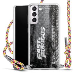 New Carry Case Transparent Stoff colourful/silber