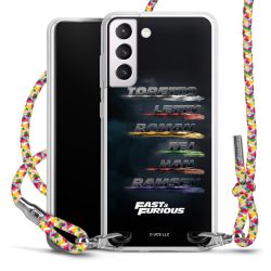 New Carry Case Transparent Stoff colourful/silber