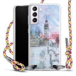 New Carry Case Transparent Stoff colourful/silber