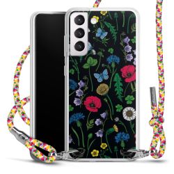 New Carry Case Transparent Stoff colourful/silber