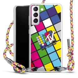 New Carry Case Transparent Stoff colourful/silber