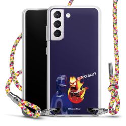 New Carry Case Transparent Stoff colourful/silber