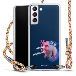 New Carry Case Transparent Stoff colourful/silber